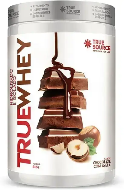 1. True Source True Whey Protein Hidrolisado e Isolado 418g - True Source
