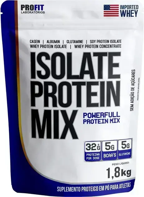 3. Profit Isolate Protein Mix Morango 1,814Kg - Profit Laboratórios