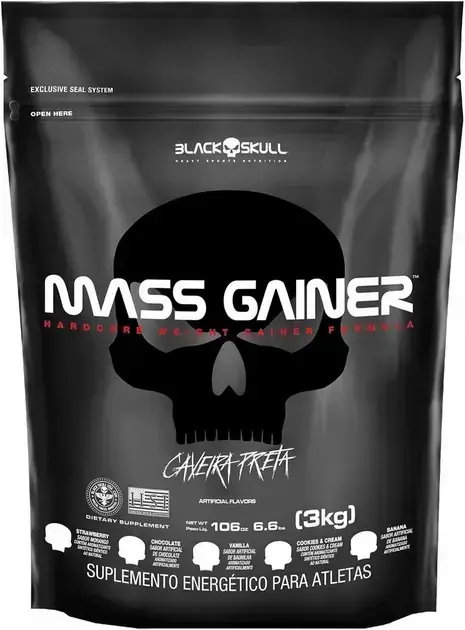 4. Black Skull Mass Gainer Refil (3Kg) - Black Skull