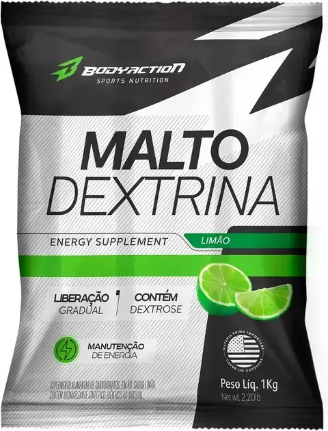 1. Maltodextrina 1Kg Sabor Limão - Bodyaction