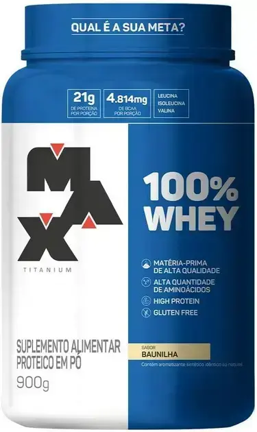 2. 100% Whey Baunilha - Max Titanium