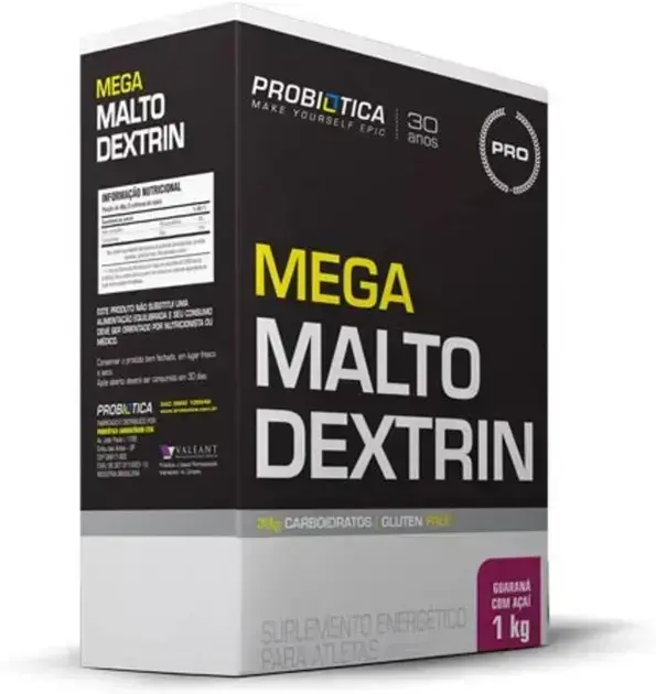 3. Mega Maltodextrin Guaraná Com Açaí 1 Kg - Probiótica
