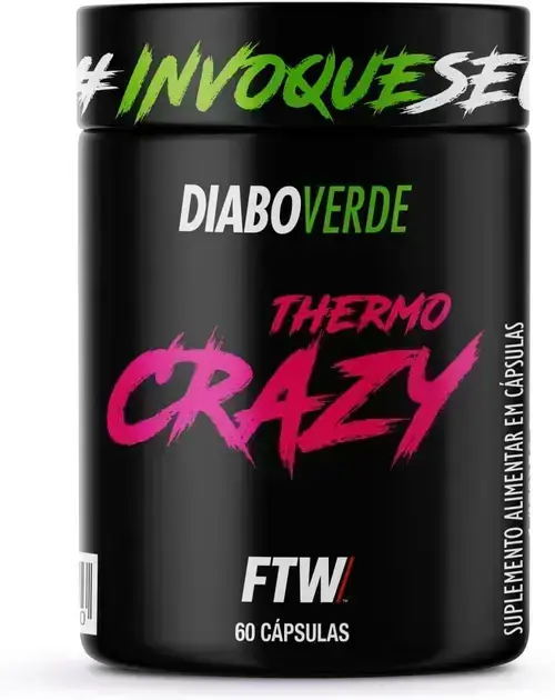 4. Termogênico Thermo Crazy Pote 60 cáps - FTW