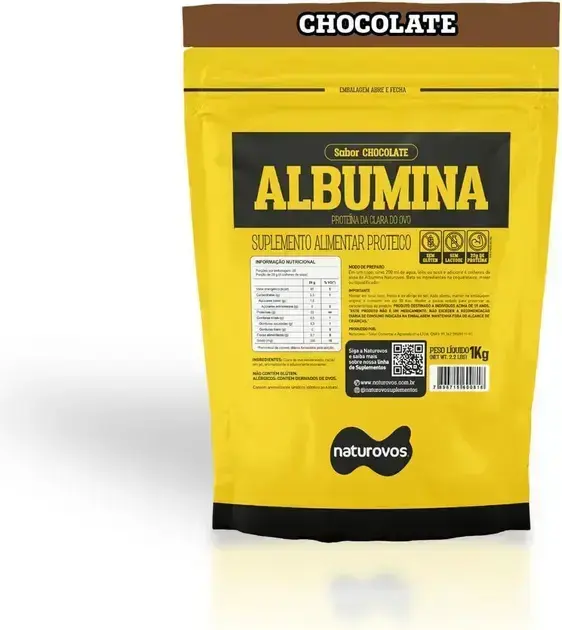 5. Albumina Chocolate 1Kg - Naturovos