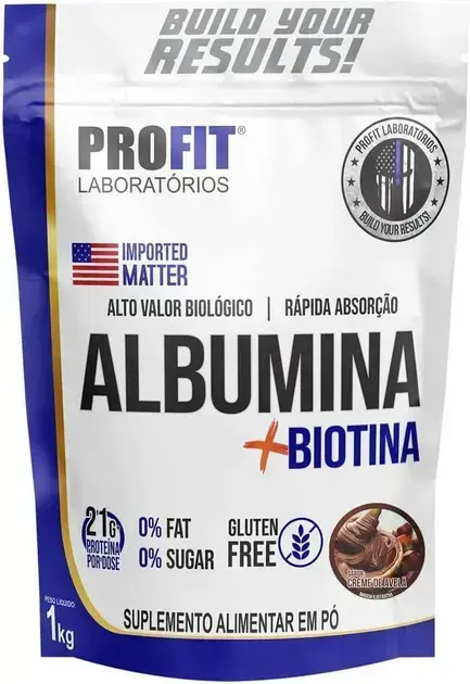 1. Albumina + Biotina Refil Stand-Up 1000G - ProFit